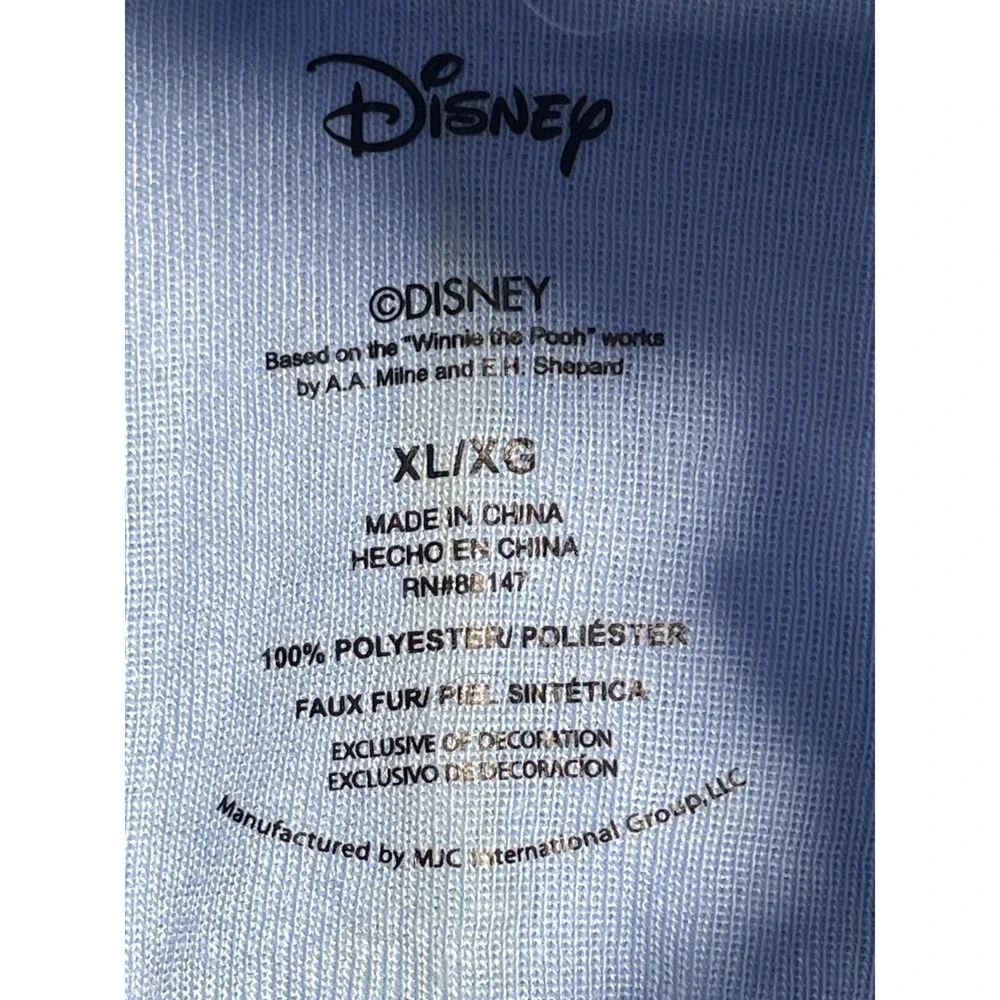 Disney Winnie The Pooh Eeyore Sherpa Cosplay Union Blue Suit Pajama Women's XL - Picture 9 of 13